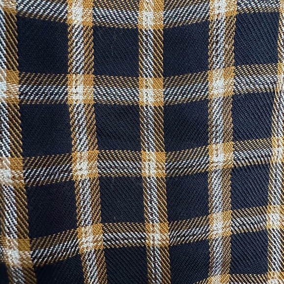 🎉 HOST PICK 🎉 [NEW WITH TAGS] LOFT Tiered Plaid Dress, Navy XXS petite - Picture 3 of 3